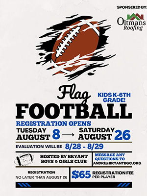 Summer Flag Football League Registration Is Open Boys & Girls